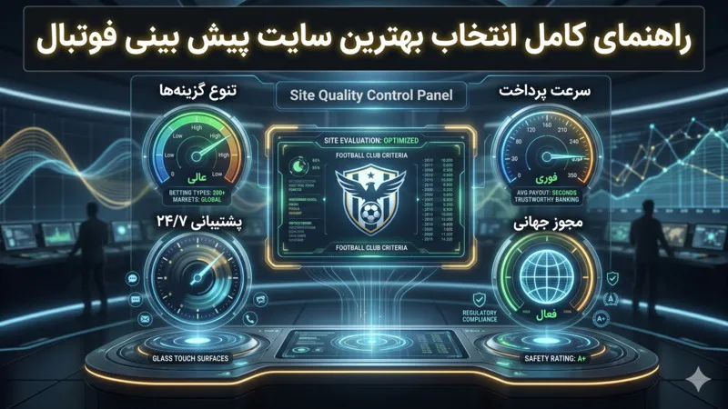 راهنمای کامل انتخاب بهترین سایت پیش بینی فوتبال