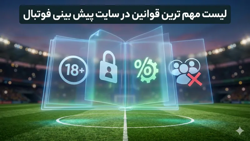 لیست مهم ترین قوانین در سایت پیش بینی فوتبال